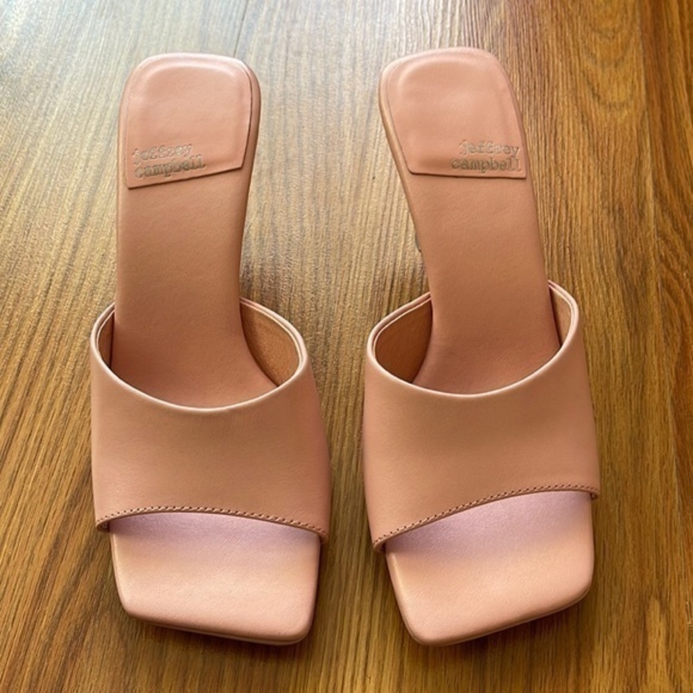 Jeffery Campbell Square-toe Mules. NWT